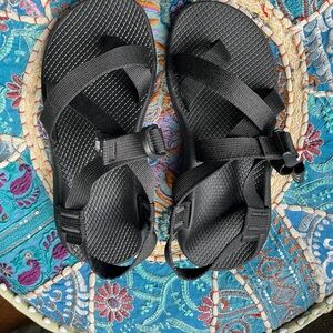Chaco Black Women's Sandals Z2 black 8 WIDE NWT